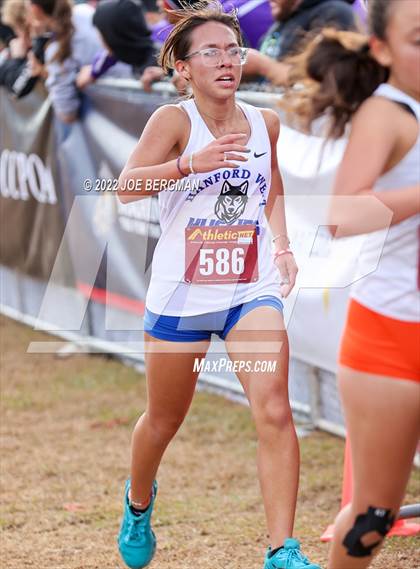 Thumbnail 2 in CIF Central Section Cross Country Championships (Girls D3 Race) photogallery.