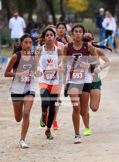 Thumbnail 2 in CIF Central Section Cross Country Championships (Girls D3 Race) photogallery.