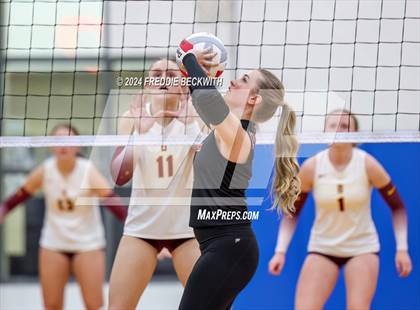 Thumbnail 3 in Bells @ Chisum (UIL 3A Volleyball Bi-District Playoff) photogallery.