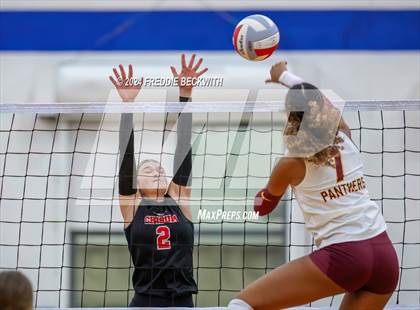 Thumbnail 2 in Bells @ Chisum (UIL 3A Volleyball Bi-District Playoff) photogallery.