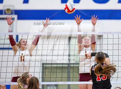 Thumbnail 3 in Bells @ Chisum (UIL 3A Volleyball Bi-District Playoff) photogallery.