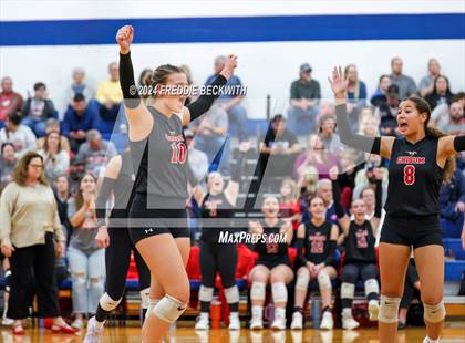 Thumbnail 1 in Bells @ Chisum (UIL 3A Volleyball Bi-District Playoff) photogallery.