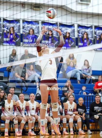 Thumbnail 2 in Bells @ Chisum (UIL 3A Volleyball Bi-District Playoff) photogallery.