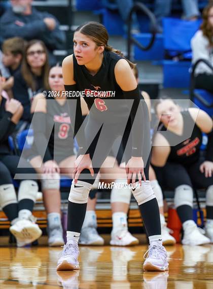 Thumbnail 3 in Bells @ Chisum (UIL 3A Volleyball Bi-District Playoff) photogallery.