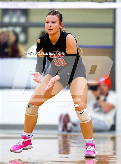 Thumbnail 2 in Bells @ Chisum (UIL 3A Volleyball Bi-District Playoff) photogallery.