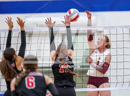Thumbnail 3 in Bells @ Chisum (UIL 3A Volleyball Bi-District Playoff) photogallery.