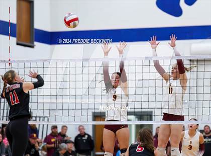 Thumbnail 2 in Bells @ Chisum (UIL 3A Volleyball Bi-District Playoff) photogallery.