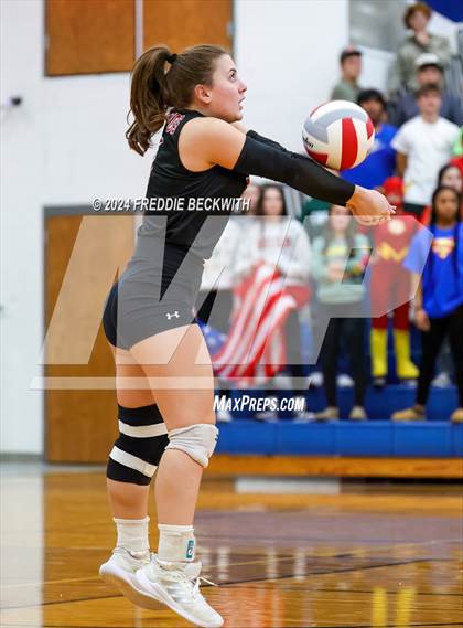 Thumbnail 2 in Bells @ Chisum (UIL 3A Volleyball Bi-District Playoff) photogallery.