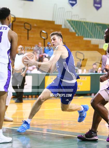 Thumbnail 1 in Village Christian Academy vs. Moravian Prep (Hoops and Dreams Showcase) photogallery.