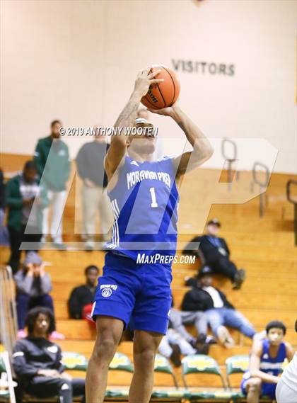 Thumbnail 2 in Village Christian Academy vs. Moravian Prep (Hoops and Dreams Showcase) photogallery.