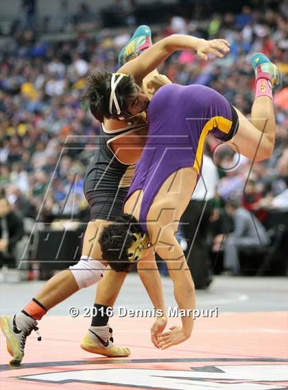 Thumbnail 2 in CHSAA State Wrestling Championships (3A Finals) photogallery.