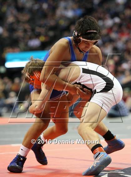 Thumbnail 2 in CHSAA State Wrestling Championships (3A Finals) photogallery.