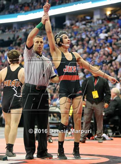 Thumbnail 3 in CHSAA State Wrestling Championships (3A Finals) photogallery.