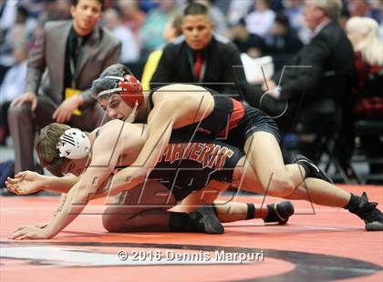 Thumbnail 2 in CHSAA State Wrestling Championships (3A Finals) photogallery.