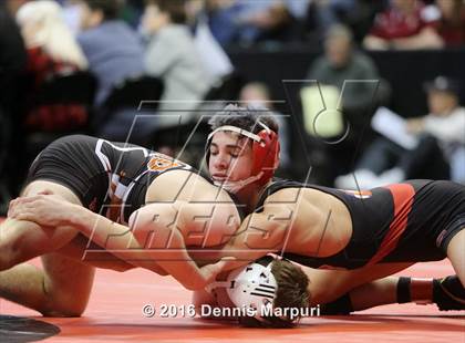 Thumbnail 1 in CHSAA State Wrestling Championships (3A Finals) photogallery.
