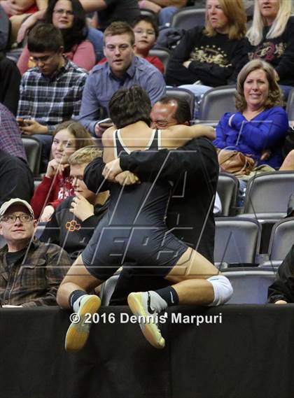 Thumbnail 3 in CHSAA State Wrestling Championships (3A Finals) photogallery.