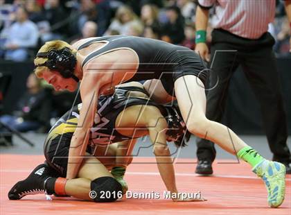 Thumbnail 1 in CHSAA State Wrestling Championships (3A Finals) photogallery.