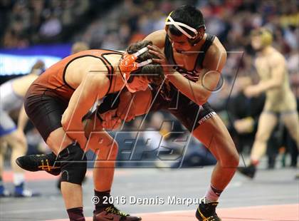 Thumbnail 2 in CHSAA State Wrestling Championships (3A Finals) photogallery.