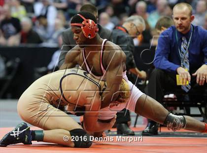 Thumbnail 2 in CHSAA State Wrestling Championships (3A Finals) photogallery.