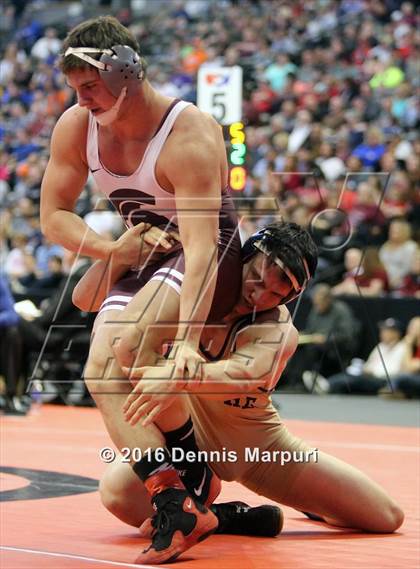 Thumbnail 1 in CHSAA State Wrestling Championships (3A Finals) photogallery.