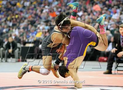 Thumbnail 3 in CHSAA State Wrestling Championships (3A Finals) photogallery.