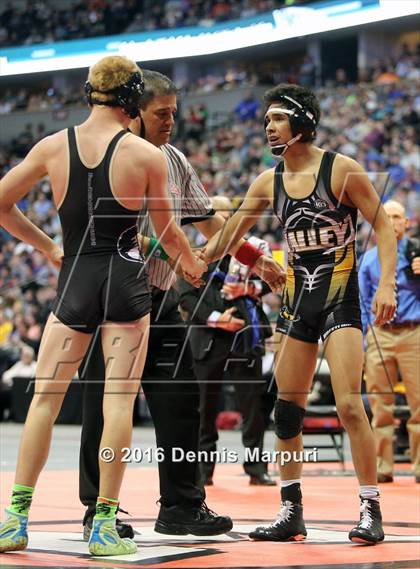 Thumbnail 3 in CHSAA State Wrestling Championships (3A Finals) photogallery.