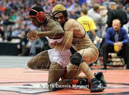 Thumbnail 3 in CHSAA State Wrestling Championships (3A Finals) photogallery.