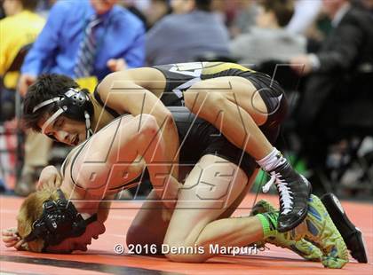 Thumbnail 3 in CHSAA State Wrestling Championships (3A Finals) photogallery.