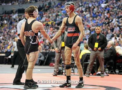 Thumbnail 2 in CHSAA State Wrestling Championships (3A Finals) photogallery.