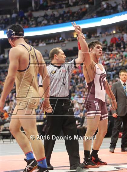 Thumbnail 3 in CHSAA State Wrestling Championships (3A Finals) photogallery.