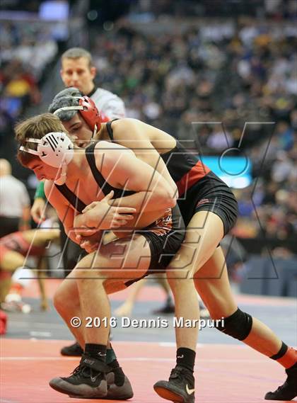 Thumbnail 1 in CHSAA State Wrestling Championships (3A Finals) photogallery.