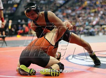 Thumbnail 2 in CHSAA State Wrestling Championships (3A Finals) photogallery.