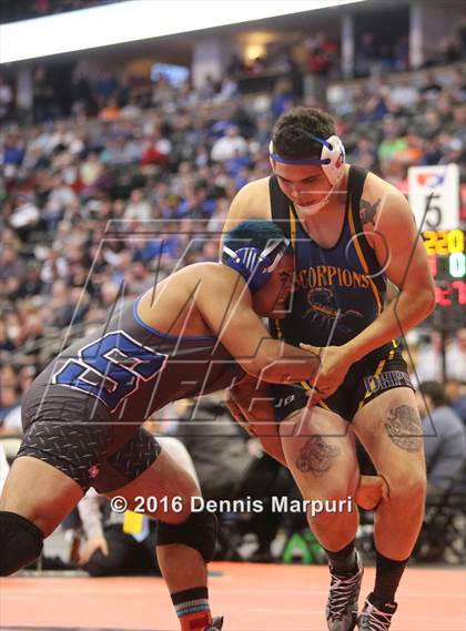 Thumbnail 3 in CHSAA State Wrestling Championships (3A Finals) photogallery.