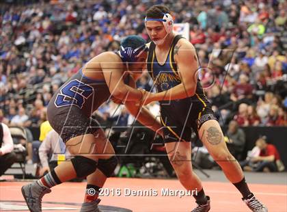 Thumbnail 1 in CHSAA State Wrestling Championships (3A Finals) photogallery.