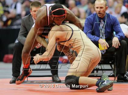 Thumbnail 1 in CHSAA State Wrestling Championships (3A Finals) photogallery.