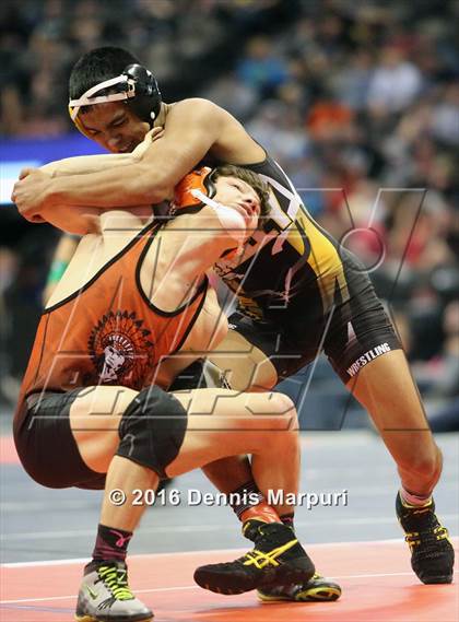 Thumbnail 2 in CHSAA State Wrestling Championships (3A Finals) photogallery.