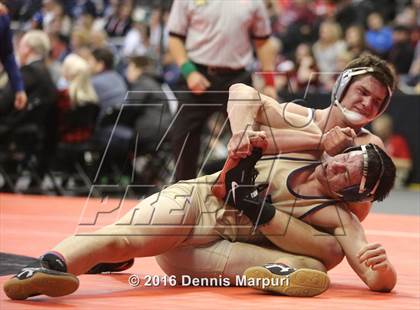 Thumbnail 1 in CHSAA State Wrestling Championships (3A Finals) photogallery.