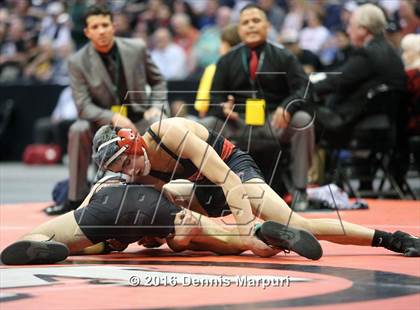 Thumbnail 1 in CHSAA State Wrestling Championships (3A Finals) photogallery.