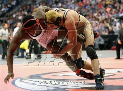 Thumbnail 1 in CHSAA State Wrestling Championships (3A Finals) photogallery.