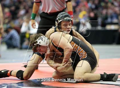 Thumbnail 2 in CHSAA State Wrestling Championships (3A Finals) photogallery.