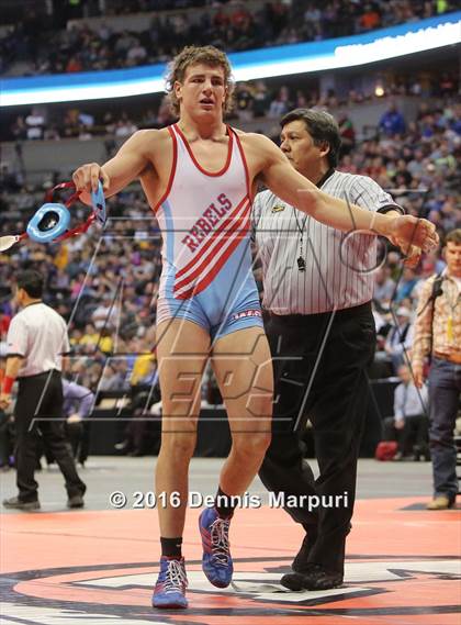 Thumbnail 1 in CHSAA State Wrestling Championships (3A Finals) photogallery.