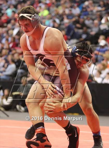 Thumbnail 3 in CHSAA State Wrestling Championships (3A Finals) photogallery.