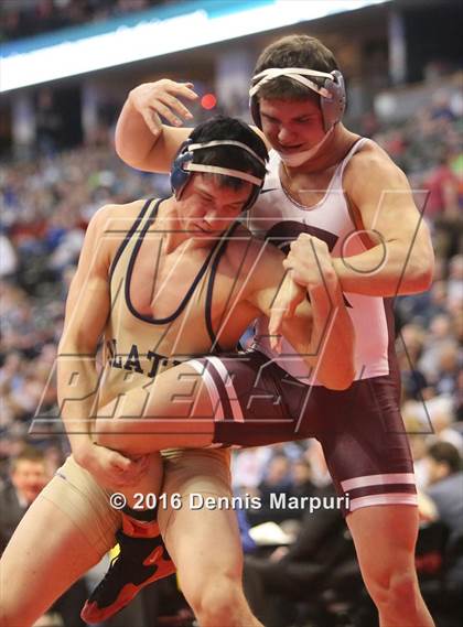 Thumbnail 1 in CHSAA State Wrestling Championships (3A Finals) photogallery.