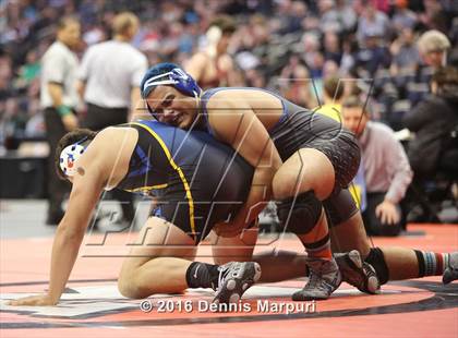 Thumbnail 3 in CHSAA State Wrestling Championships (3A Finals) photogallery.