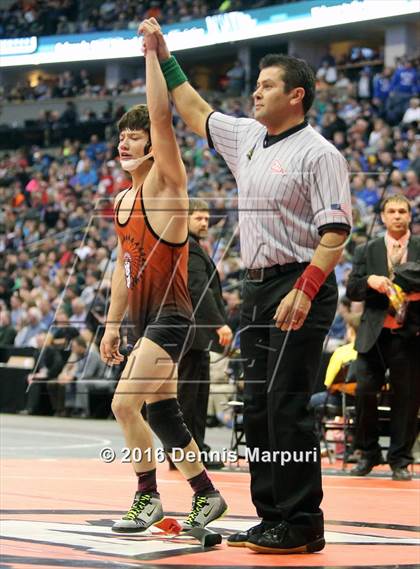 Thumbnail 1 in CHSAA State Wrestling Championships (3A Finals) photogallery.