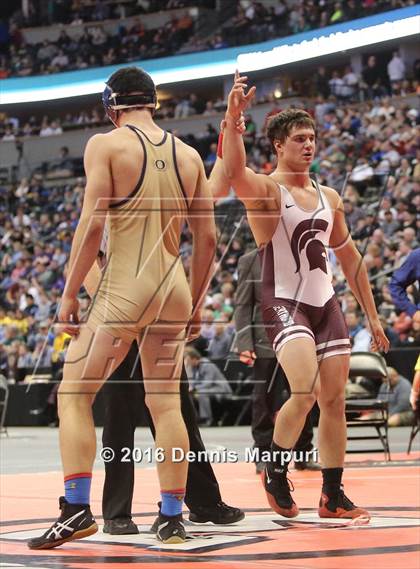 Thumbnail 2 in CHSAA State Wrestling Championships (3A Finals) photogallery.