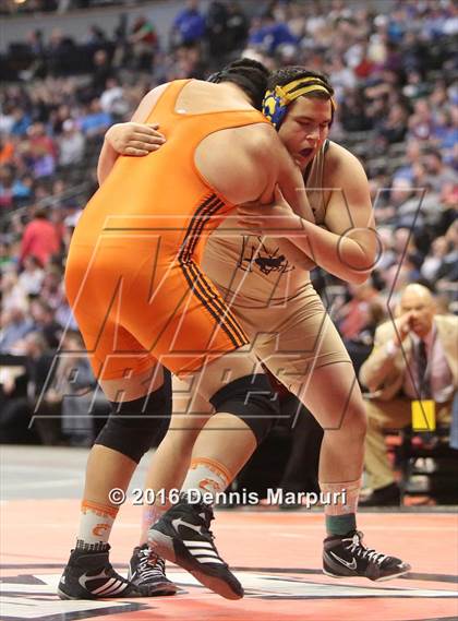Thumbnail 1 in CHSAA State Wrestling Championships (3A Finals) photogallery.