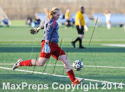 Thumbnail 1 in Parkway South vs. Blue Valley Northwest (St. Louis Soccer Classic) photogallery.