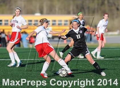 Thumbnail 1 in Parkway South vs. Blue Valley Northwest (St. Louis Soccer Classic) photogallery.