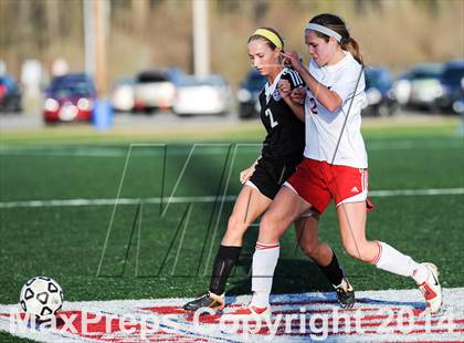 Thumbnail 1 in Parkway South vs. Blue Valley Northwest (St. Louis Soccer Classic) photogallery.